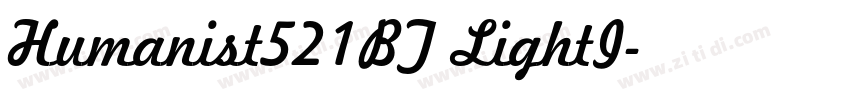 Humanist521BT LightI字体转换